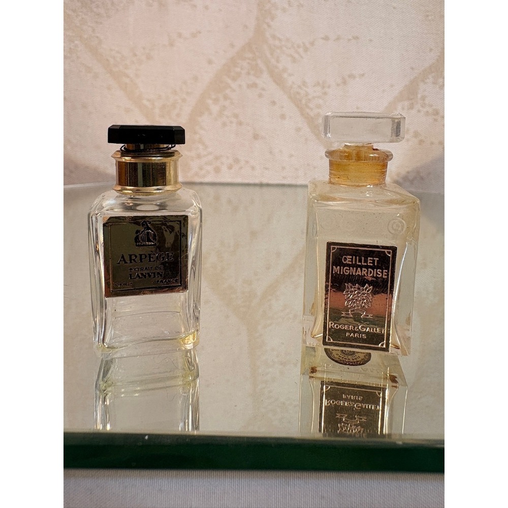 Lanvin Arpege Extrait de Parfum Empty Crystal Bottle Gold Cap